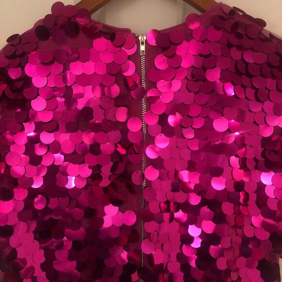 Endless Rose Circle Sequins Dress in Fuchsia Pink Size Small - Picture 11 of 14